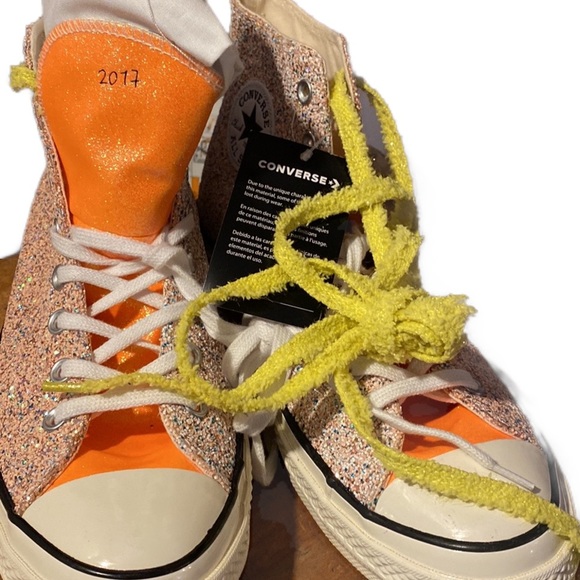 CONVERSE x JW ANDERSON GLITTER CHUCK 70 HIGH TOP SNEAKERS CHUCK TAYLOR A Size 11 - Picture 5 of 10